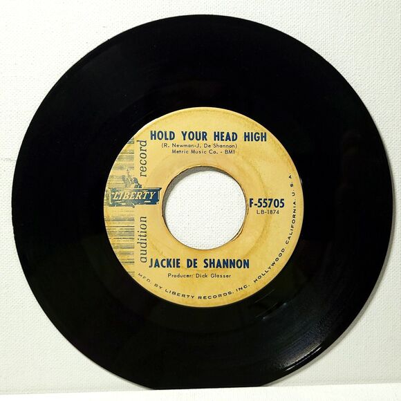Jackie DeShannon Promo 45 Hold Your Head High/She Don't Understand Him Like I Do - Picture 1 of 2